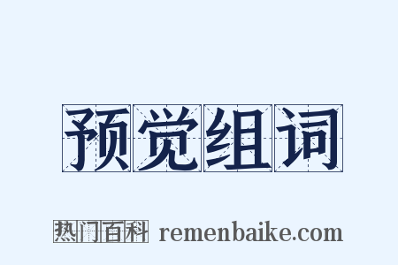 预觉组词是什么意思的图片